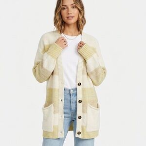 NWT Free People Striped Cardigan